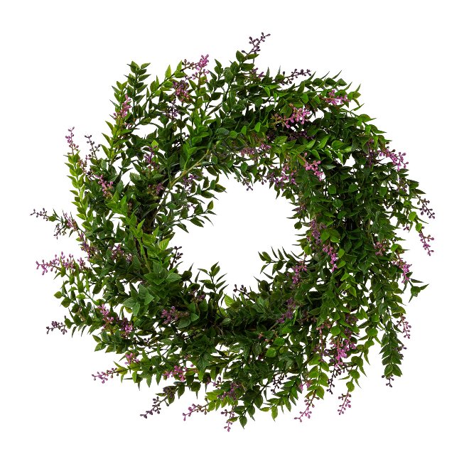 Artificial plant mini leaf wreath