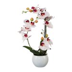 Rosa Orchidee im Keramiktopf 42cm