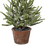 Artificial spruce with snow 55cm