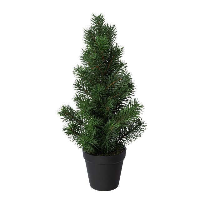 Künstlicher Tannenbaum im Topf