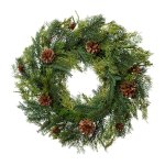 Mixed fir wreath with cones
