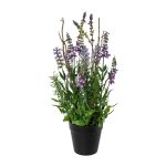 Artificial plant lavender in pot