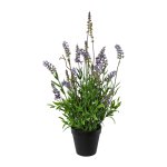 Artificial flower lavender in pot