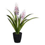 Artificial plant torch lily in pot