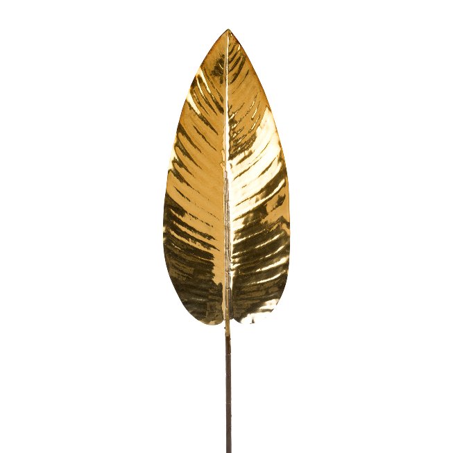 Strelitzia leaf in metallic look
