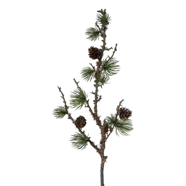 Artificial cedar branch with cones and weave