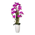 Artificial plant orchids in vase