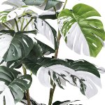 Kunstpflanze Monstera deliciosa Variegata mit 38 Blättern