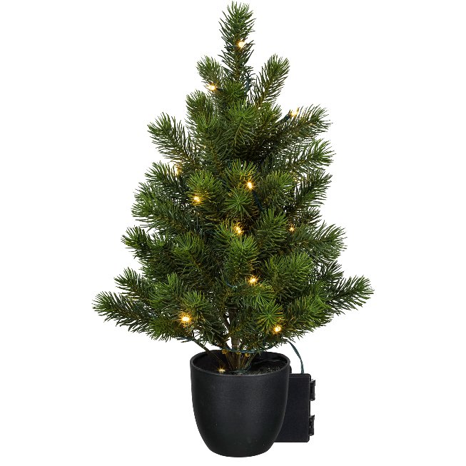 Künstlicher Tannenabum im Topf mit 24 LED