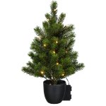 Künstlicher Tannenabum im Topf mit 24 LED