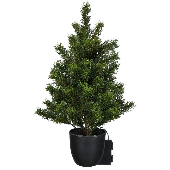 Künstlicher Tannenabum im Topf mit 24 LED