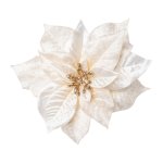 Poinsettienblüte mit Clip Velvet