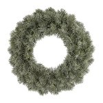 Fir wreath frosted