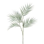 Artificial palm leaf branch with snow