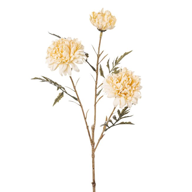 Marigold twig, 40cm, cream