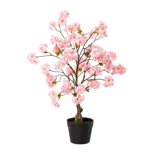 Artificial plant cherry blossom tree in pot