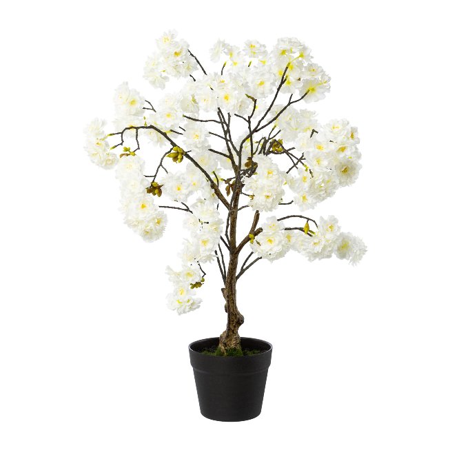 Artificial plant cherry blossom tree in pot