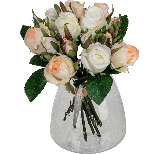 Artificial flower rose bouquetx 16