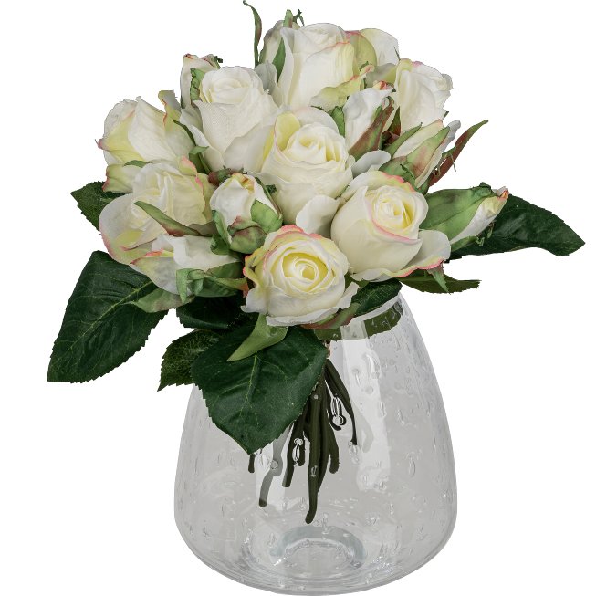 Artificial flower rose bouquetx 16