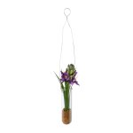 Artificial plant hyacinth in hanging vase