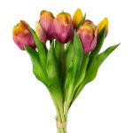 Artificial flowers tulips bunch x 7