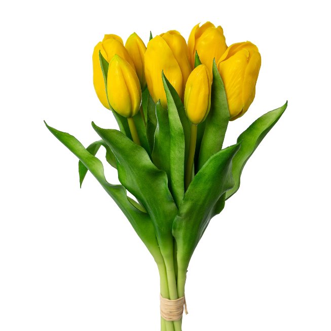 Artificial flowers tulips bunch x 7