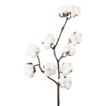 Artificial cotton branch with snow