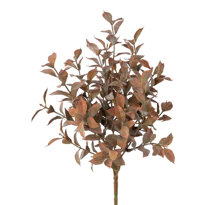 Ruscus bush, 33cm, old pink,