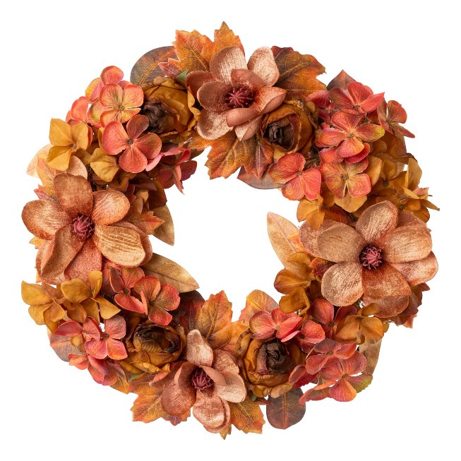 Magnolia mix wreath, 42cm,