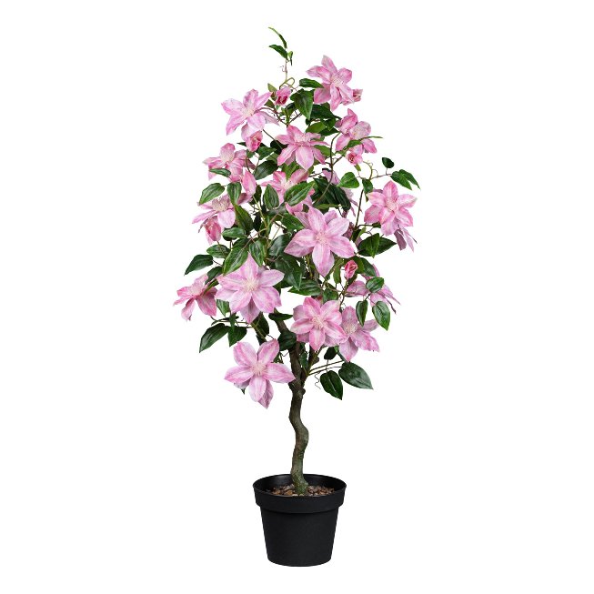 Artificial plant clematis tree in pot