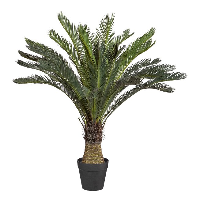 Artificial plant cycas palm 130cm in green