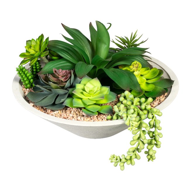 Artificial plant Succulent arrangement 20cm