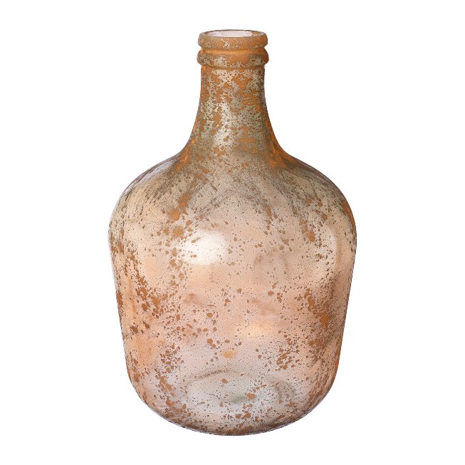 Glas Recycled Vase antik