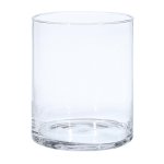 Glass vase cylinder clear