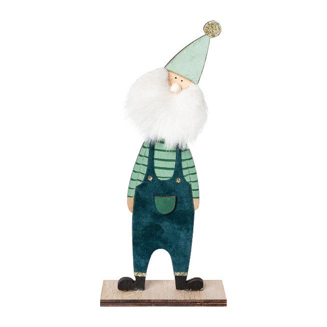 Wood Santa Claus Figure