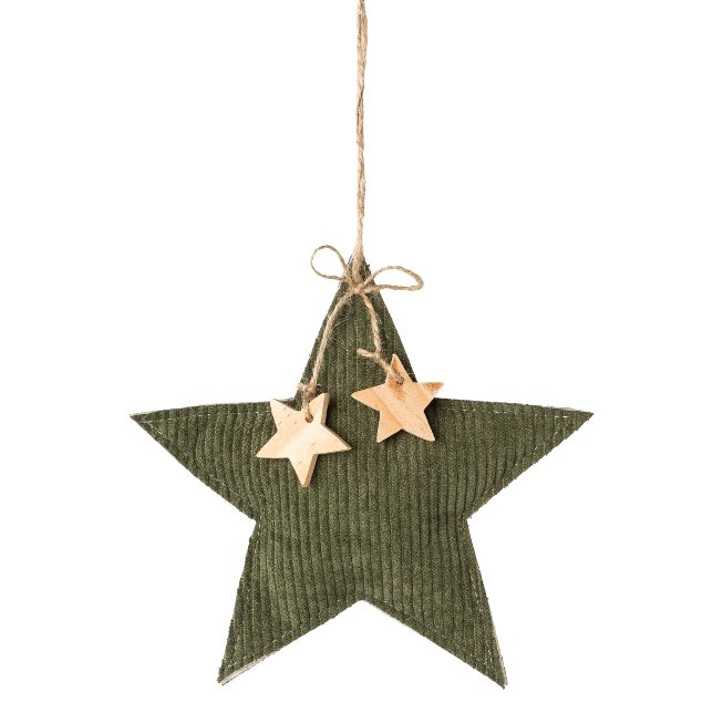 Cord Christmas hanger 14x2