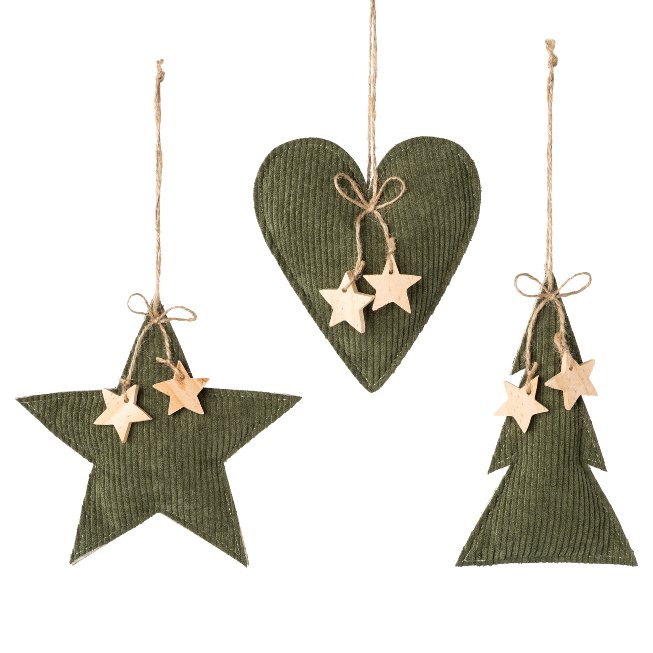 Cord Christmas hanger 14x2