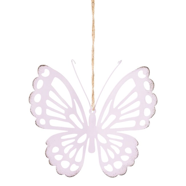 Metal butterfly hanger