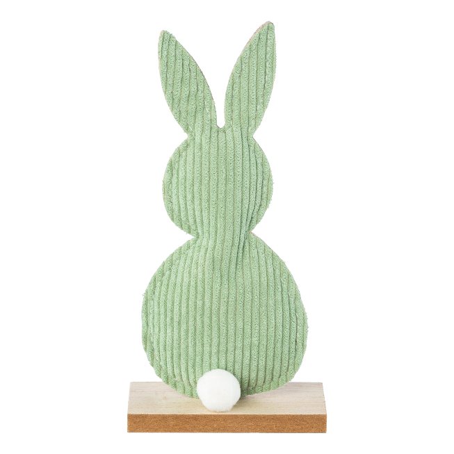 Deco Rabbit tail on wooden foot