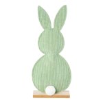 Deco Rabbit tail on wooden foot