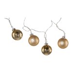 Glass ball garland with 10