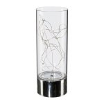 Round decorative glass jar with 25 LED lights and 6H timer function