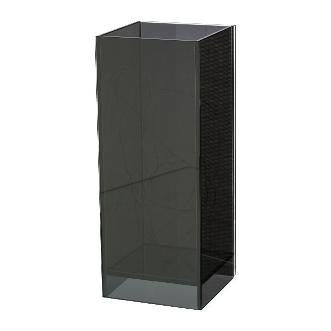 Rectangular glass light pillar with 100 LED lights and 6H timer function