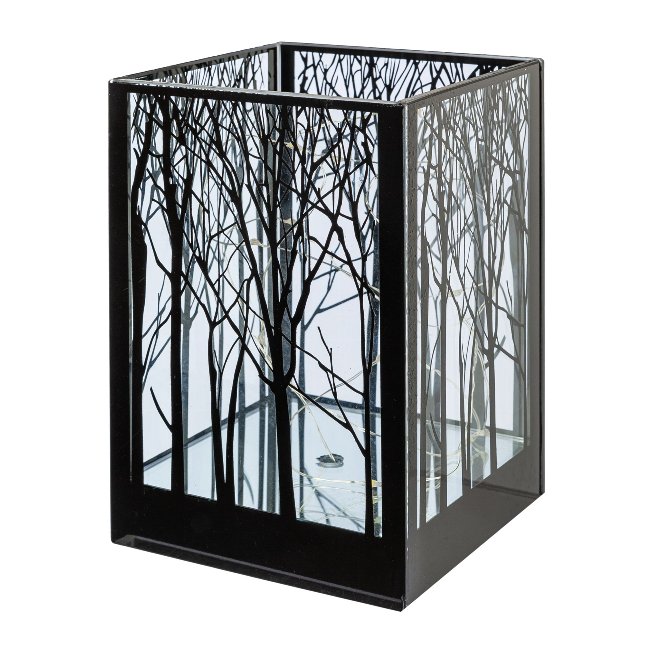 Glass lantern square CUBUS TREE