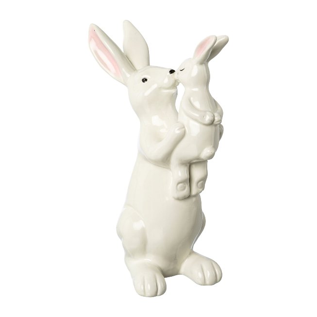 Bunnies ceramic with child