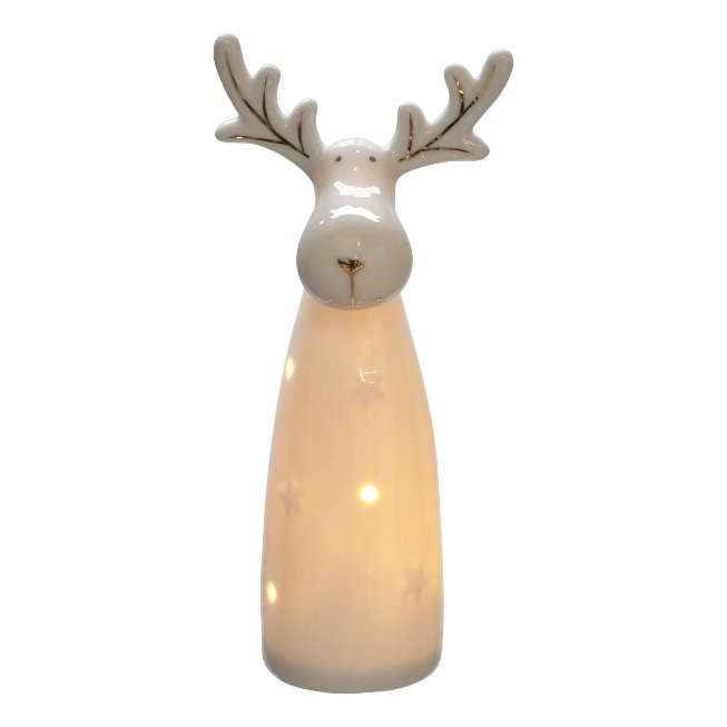 Deco deer with LED 10.5x8.5x24cm