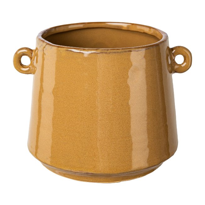 Cachepot with handles 14.5x12.5x10.5cm