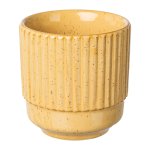 Grooved cachepot 7.5x7.5x7.5cm