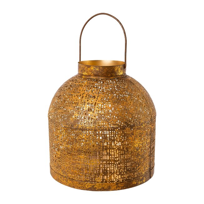 Metal lantern with handle ETIENNE