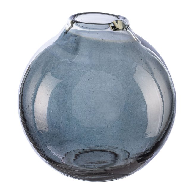 Bauchige Glas Vase 11x11x11 cm